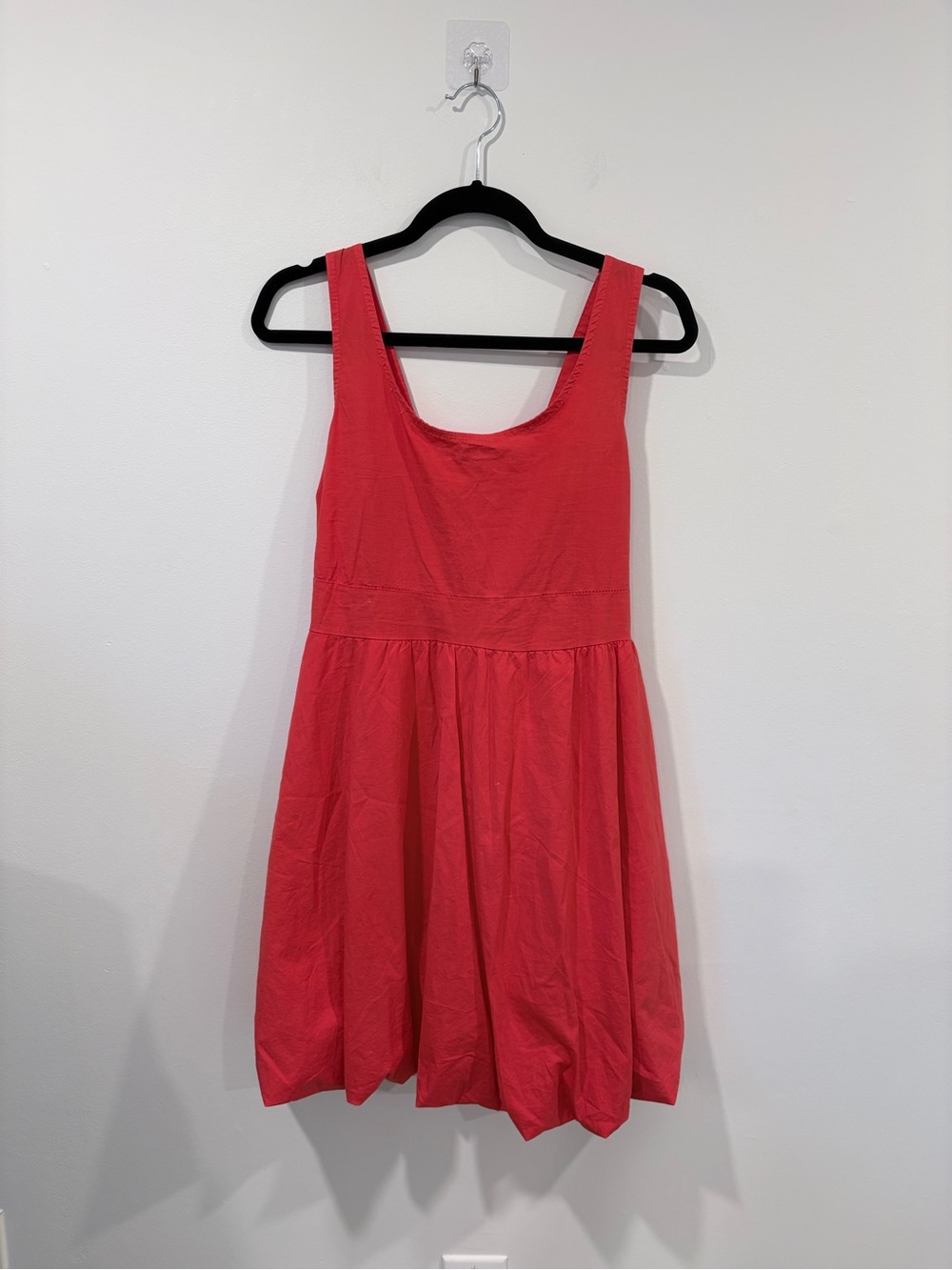 La Piccola Creativa Made in Italy Red Cotton Fit & Flare Bubble Hem Dress M - Picture 2 of 12